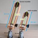 Valet de couture en bois Deco Cuir, grand modèle à fixer sur un établi, pour organiser outils de couture.