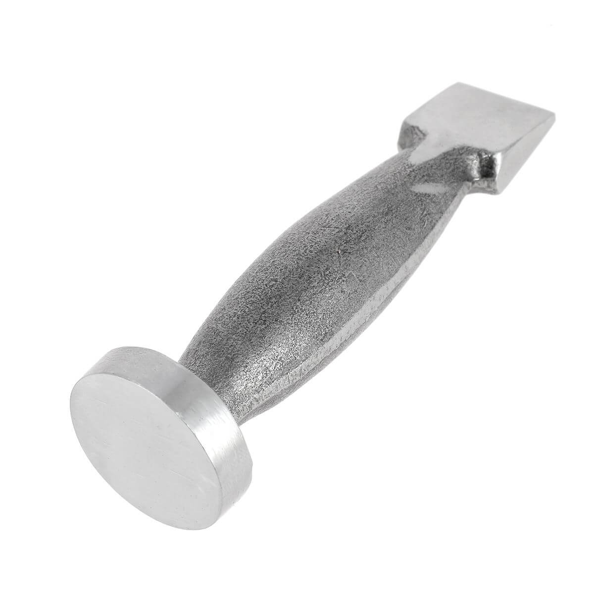 Marteau de joigneur ou d'apprêteur poli, outil avec poignée et tête en métal, diamètre 34 mm, utilisé en joaillerie.