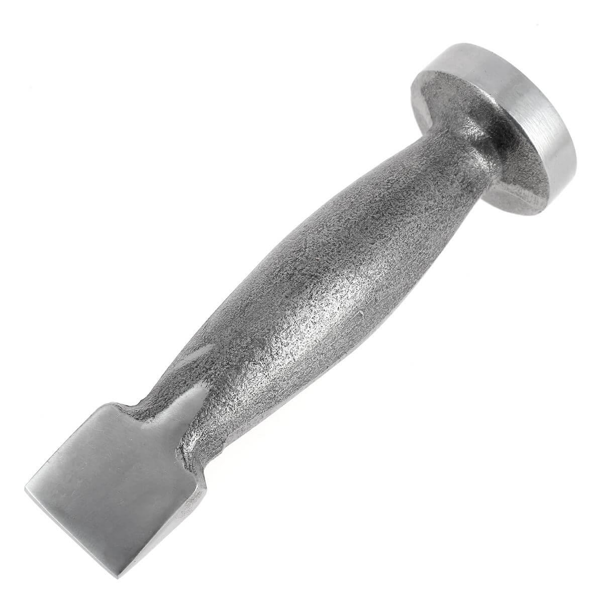 Marteau de joigneur ou d'apprêteur poli, outil professionnel avec poignée, diamètre 34 mm, pour travaux de joaillerie.