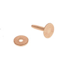 Lot de 50 rivets en cuivre avec rondelles pour matage T28, accessoires pour cuir, fabriqué par Tandy Leather.