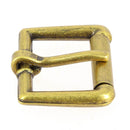 Boucle de ceinture à rouleau YOU en acier, pièce de bouclerie robuste pour ceinture ou accessoire.