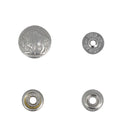 Bouton pression Buffalo VIEUX NICKEL, accessoire en métal de 15mm, avec finition vieillie, pour couture et décoration.