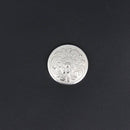 Bouton pression Diablo VIEUX NICKEL LINE 24 de 15mm, accessoire métallique avec motif floral, pour décoration et fixation.