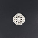 Bouton pression celtique VIEUX NICKEL de 15mm, accessoire Ivan pour cuir, ligne 24, image en gros plan.