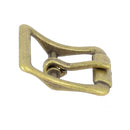 Boucle de ceinture à faux rouleau TIM en bouclerie, finition métallique, vue rapprochée sur l'image.