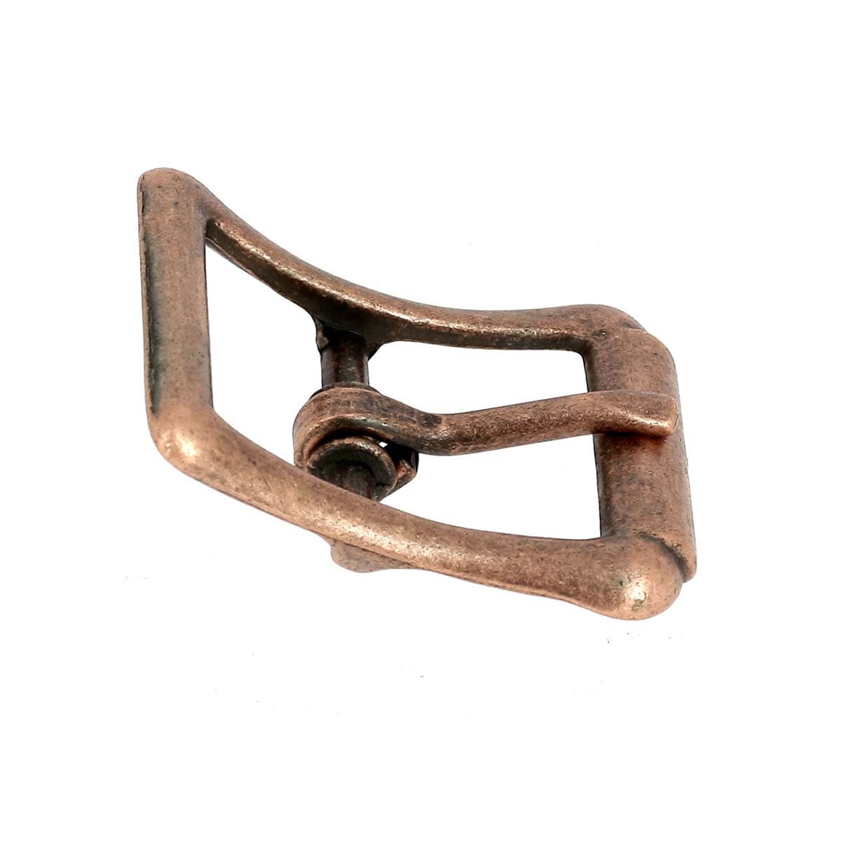 Boucle de ceinture à faux rouleau TIM en bouclerie, finition métallique, vue rapprochée sur le produit.