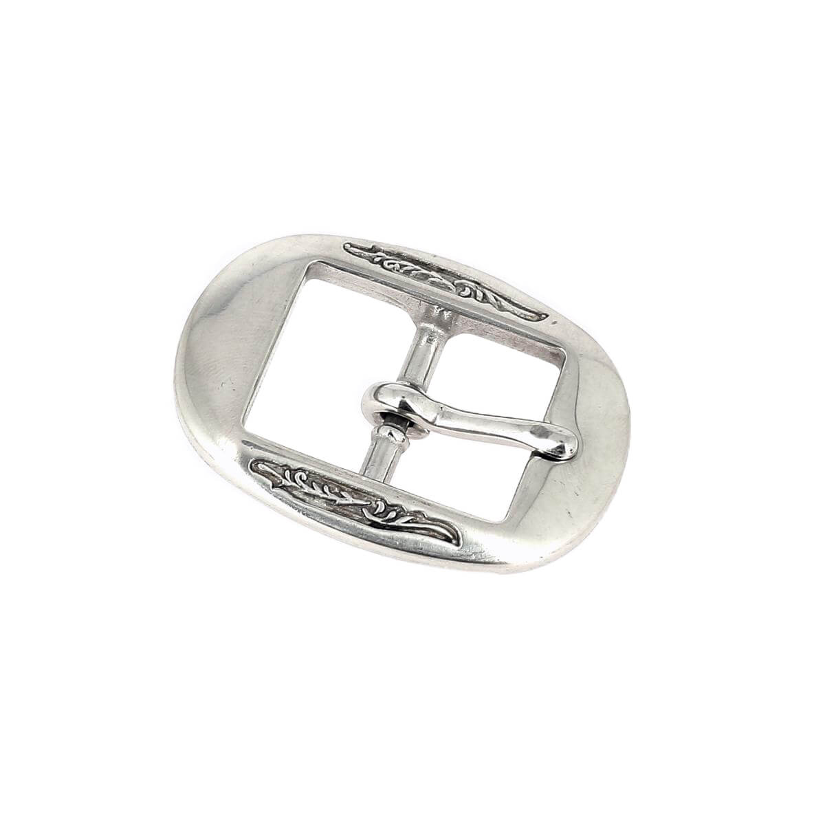 Boucle de ceinture en nickel Tandy Leather AL STOHLMAN, boucle de ceinture en métal pour accessoires de maroquinerie.