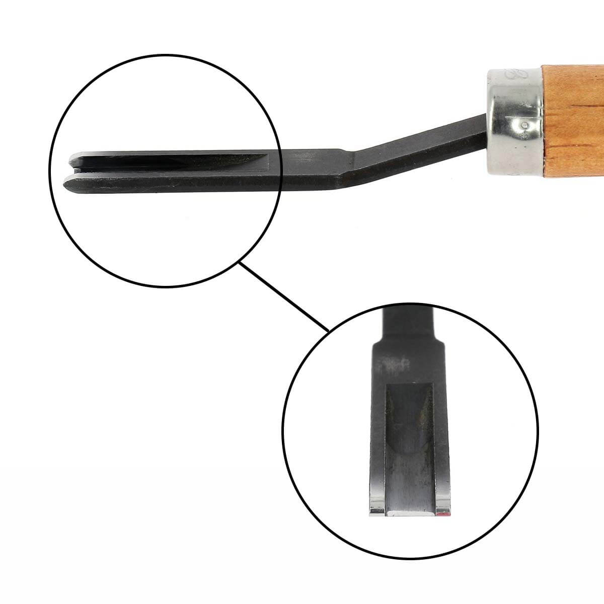Outil abat carré français de 6 mm, marque Autres, pour travaux de précision en menuiserie ou ébénisterie.
