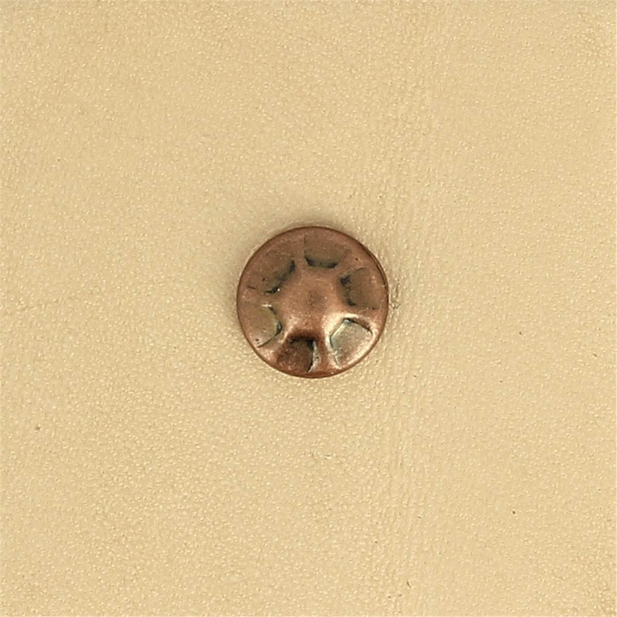Lot de 100 rivets simples calotte antiques de 9 mm pour accessoires, idéal pour fixation et bricolage.