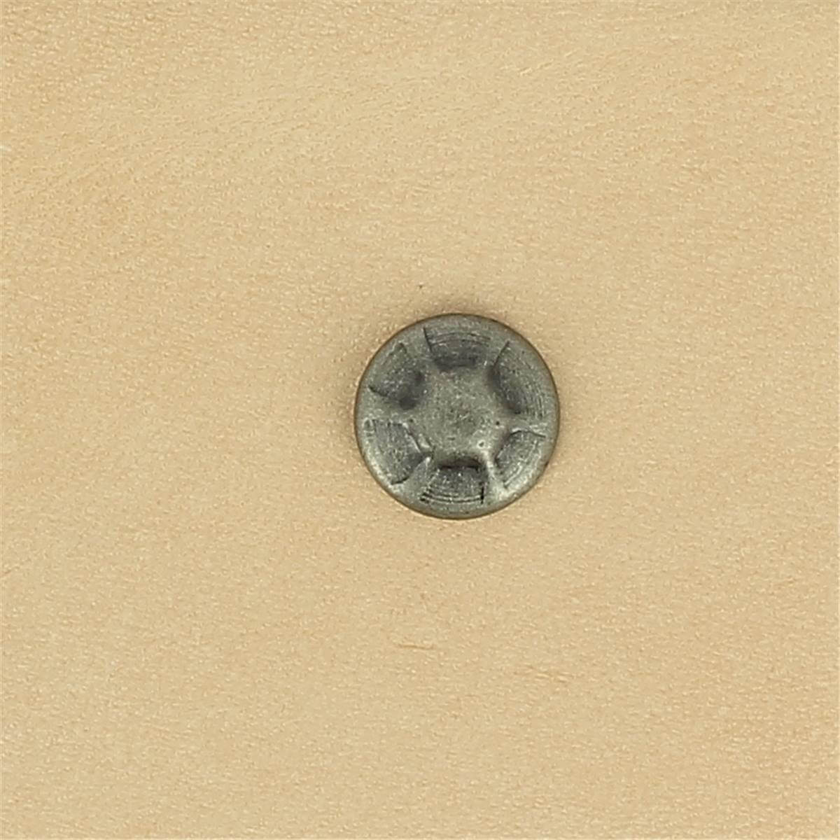 Lot de 100 rivets simples avec calotte antiques de 9mm, accessoires métalliques pour bricolage et décoration.