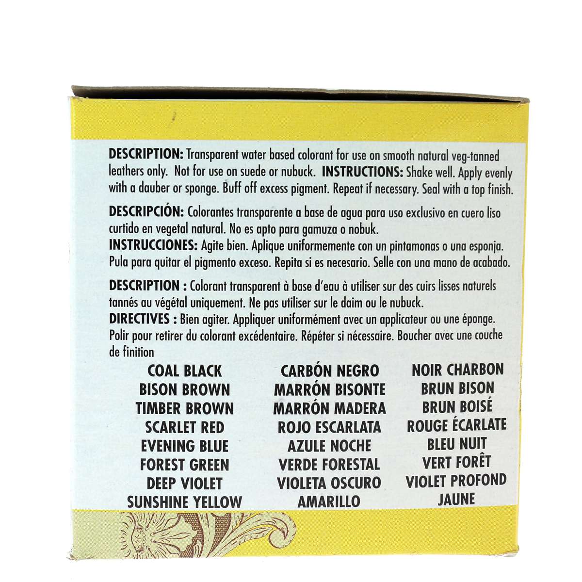 Lot de 8 teintures opaques à base d'eau Eco-Flo