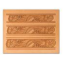 Calque réutilisable pour transfert de motifs floraux sur cuir, outil Tandy Leather, design pour ceinture floral.