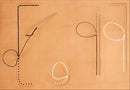 Calque réutilisable Tandy Leather pour transfert de motifs sur cuir, guide de couture avec outils pour travaux de maroquinerie.