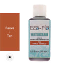 Teinture Eco-Flo Waterstain Fauve pour bois, finition transparente et naturelle, application facile, couleur tan.