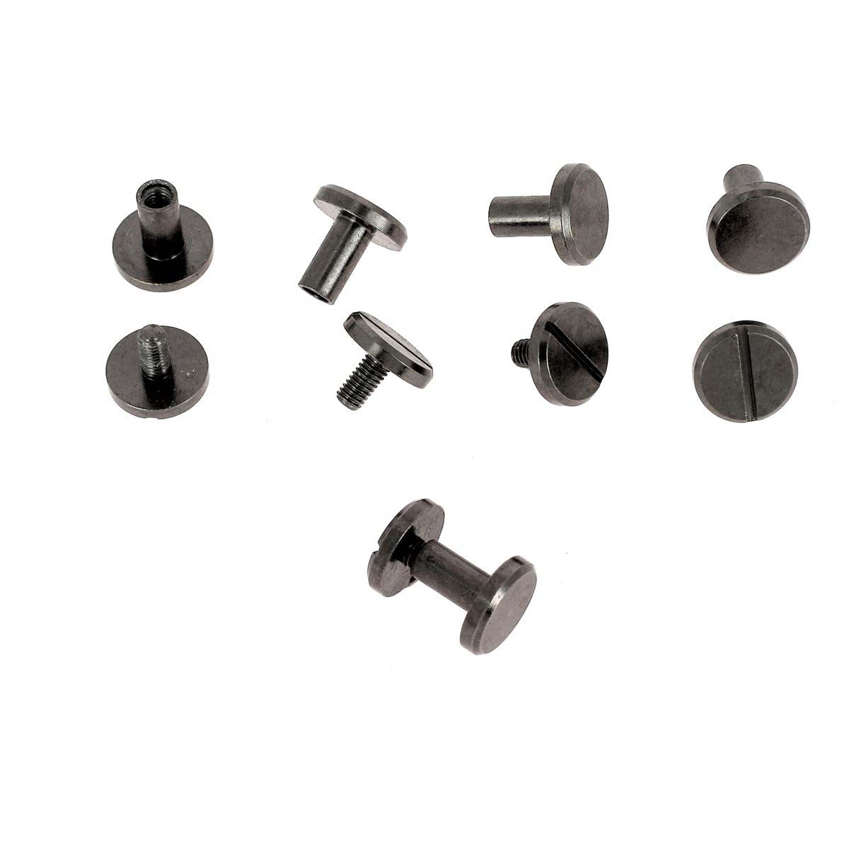 Lot de vis Chicago Deco Cuir, diamètre 10mm, entraxe 8mm, accessoires pour canon de fusil.