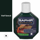 Recolorant pour cuir Saphir Juvacuir 75 ml, vert foncé, pour l’entretien et la restauration du cuir.