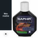 Recolorant pour cuir Saphir Juvacuir 75 ml, bleu marine, entretien du cuir, liquide de coloration pour chaussures et mobilier en cuir
