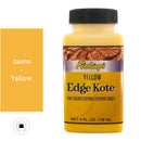 Finition de tranche pour cuir Fiebing's Edge Kote jaune, flacon de 118 ml, application pour cuir teinté et fini.