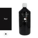 Teinture à base aqueuse Deco Cuir noir pour cuir, 1 litre, peinture et teintures pour confection et rénovation de cuir.
