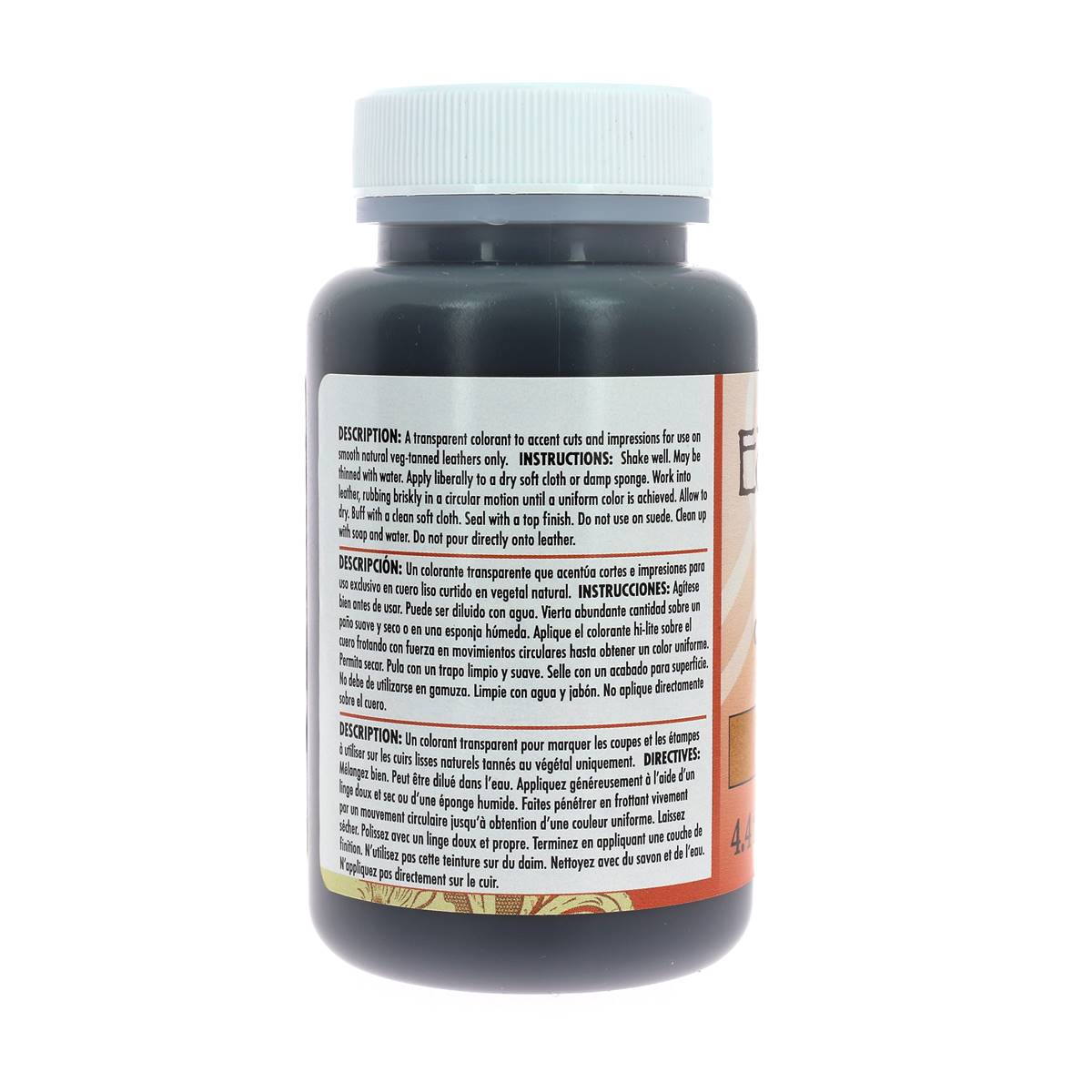 Teinture pour repoussage Hi-Lite Eco-Flo Tandy Leather, 130ml, Brun Havane, couleur pour cuir et artisanat.