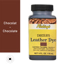 Teinture pour cuir Fiebing's Leather Dye couleur chocolat, flacon de 118 ml, liquide pour coloration de cuir.