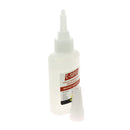 Colle extra forte cyanoacrylate liquide pour cuir de la marque Tan Company, applicateur visible sur la photo.