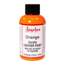 Peinture acrylique pour cuir Angelus, teinte orange standard, 118 ml, idéale pour la restauration et la customisation de cuir.