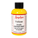 Peinture acrylique pour cuir Angelus Standard jaune 075, 118 ml, peinture de teinture pour chaussures et accessoires en cuir