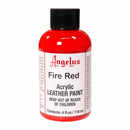 Peinture acrylique Angelus Fire Red pour cuir, 118 ml, teinture et peinture standard pour matériaux souples.