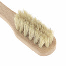 Brosse étaleur en bois Tan Company avec poils en soie synthétique, 16cm, pour l’entretien du cuir.