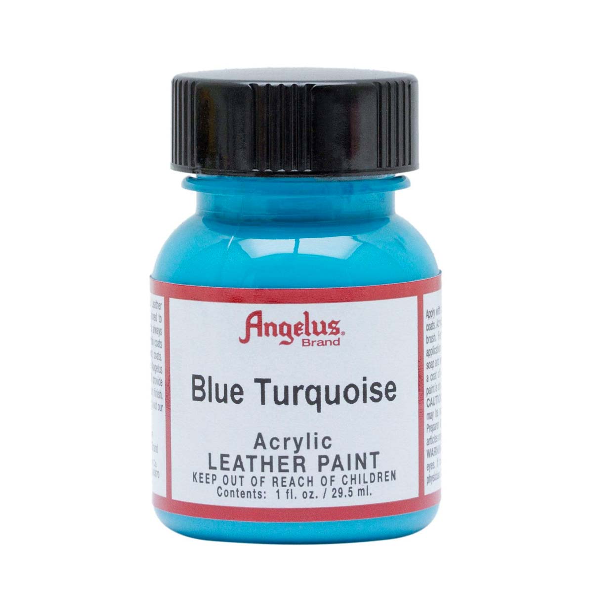 Peinture acrylique pour cuir Angelus Blue Turquoise 29,5 ml, teinture pour personnaliser et restaurer les surfaces en cuir.