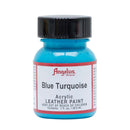 Peinture acrylique pour cuir Angelus Blue Turquoise 29,5 ml, teinture pour personnaliser et restaurer les surfaces en cuir.