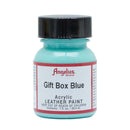 Peinture acrylique pour cuir Angelus, boîte cadeau bleue, 29,5 ml, teintures et peintures pour cuir.
