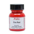 Peinture acrylique pour cuir Angelus Fire Red, teinture standard pour articles en cuir, couleur rouge vif.