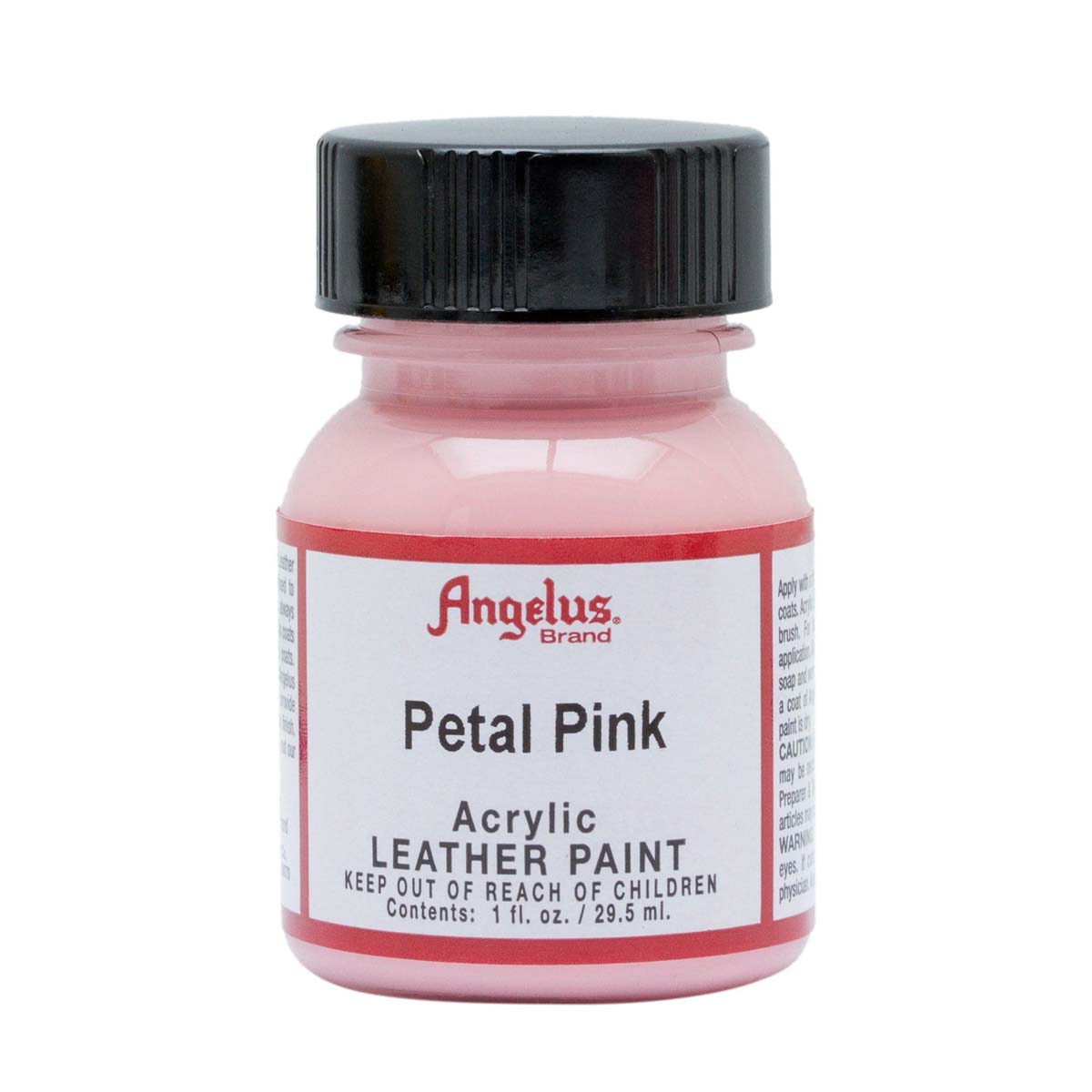 Peinture acrylique pour cuir Angelus Petal Pink 29,5 ml, teintures et peintures pour décoration de cuir.