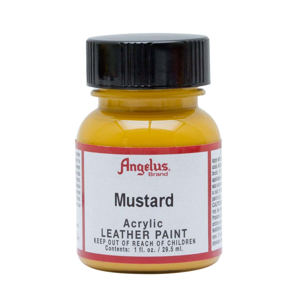 Peinture acrylique pour cuir Angelus 29,5 ml couleur moutarde, teinture et peinture pour projets de customisation de cuir