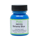Peinture cuir acrylique Angelus Néon Bahama Blue 29,5 ml, Teintures et peintures pour cuir, couleur vibrante et lumineuse