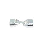 Fermoir bijou pour lacet plat 12 mm de la marque Regaliz, finition nickelée, utilisé dans la création de bijoux.