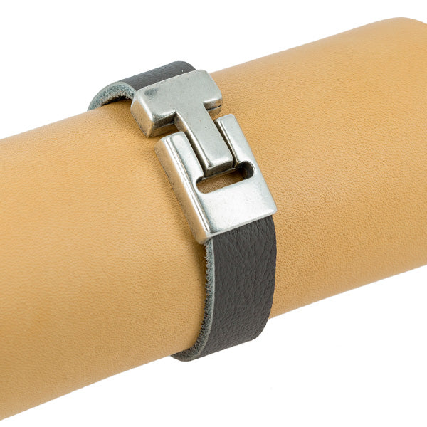 Fermoir bijou ISA aimanté pour lacet plat, création de bijoux en métal avec fermeture magnétique élégante.