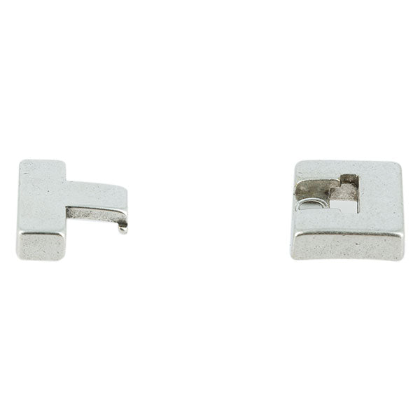 Fermoir bijou ISA aimanté pour lacet plat, création de bijoux, finition métallique élégante, dispositif de fixation pratique.