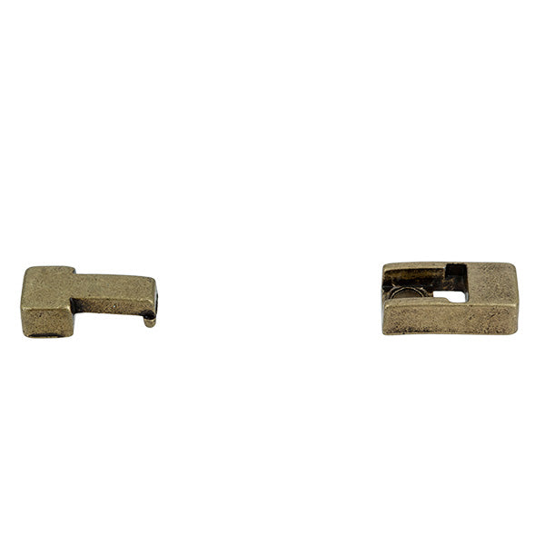 Fermoir bijou ISA aimanté en laçet plat, création de bijoux, finition élégante et pratique pour accessoires en bijoux.