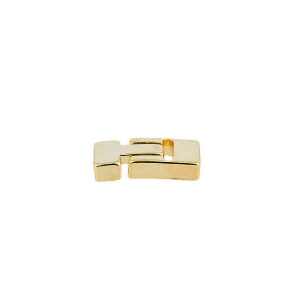 Fermoir bijou ISA aimanté pour lacet plat, création de bijoux, finition élégante et pratique, en métal argenté.