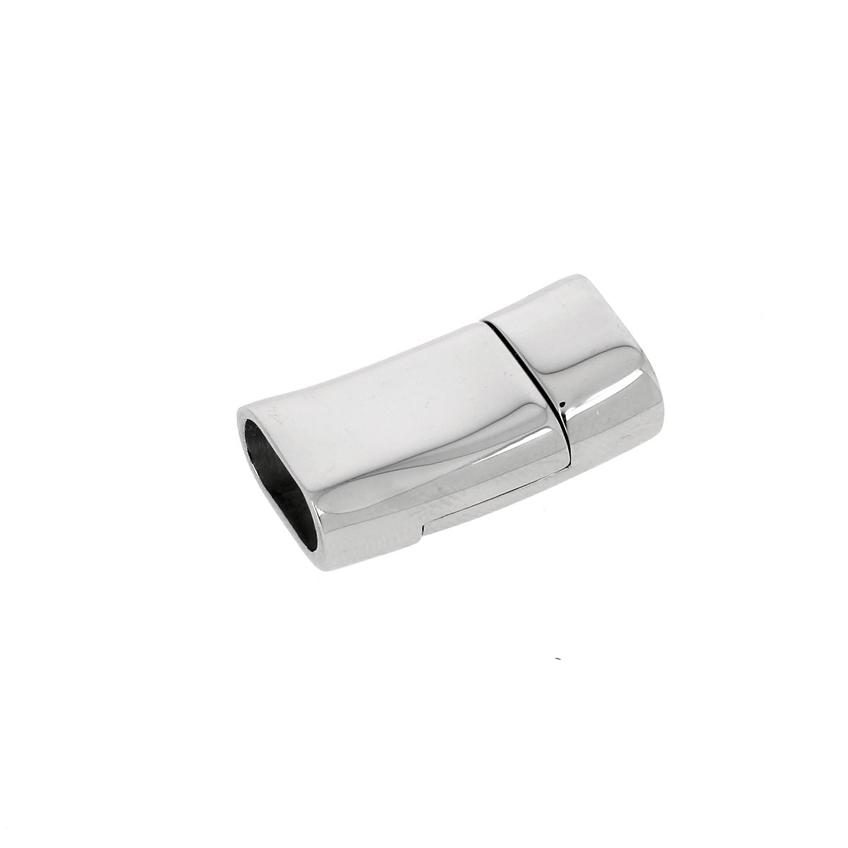 Fermoir bijou pour lacet plat 12mm ADÈLE, création de bijoux, avec finition élégante, en métal, conçu pour lacets régaliz