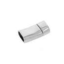 Fermoir bijou pour lacet plat 12mm ADÈLE, création de bijoux, avec finition élégante, en métal, conçu pour lacets régaliz