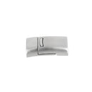 Fermoir bijou pour lacet plat 12mm Regaliz ADÈLE, création de bijoux, en métal avec finition élégante, pour lacets de bijoux.
