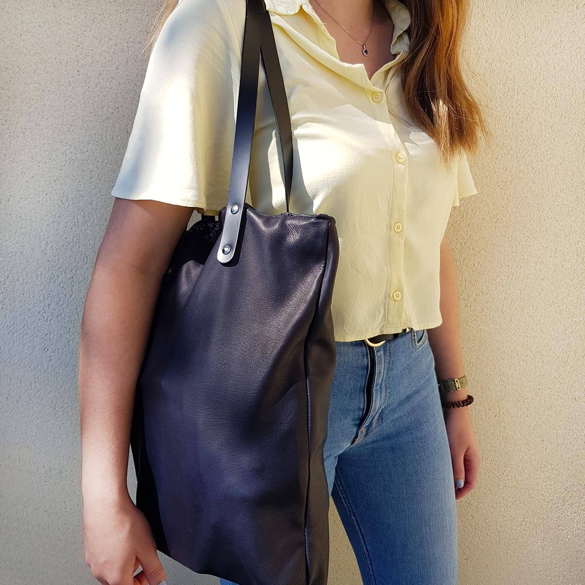 Anses en cuir pour sac cabas, paire de lanières de 70cm et 18mm de large, en cuir naturel, pour sac à main.