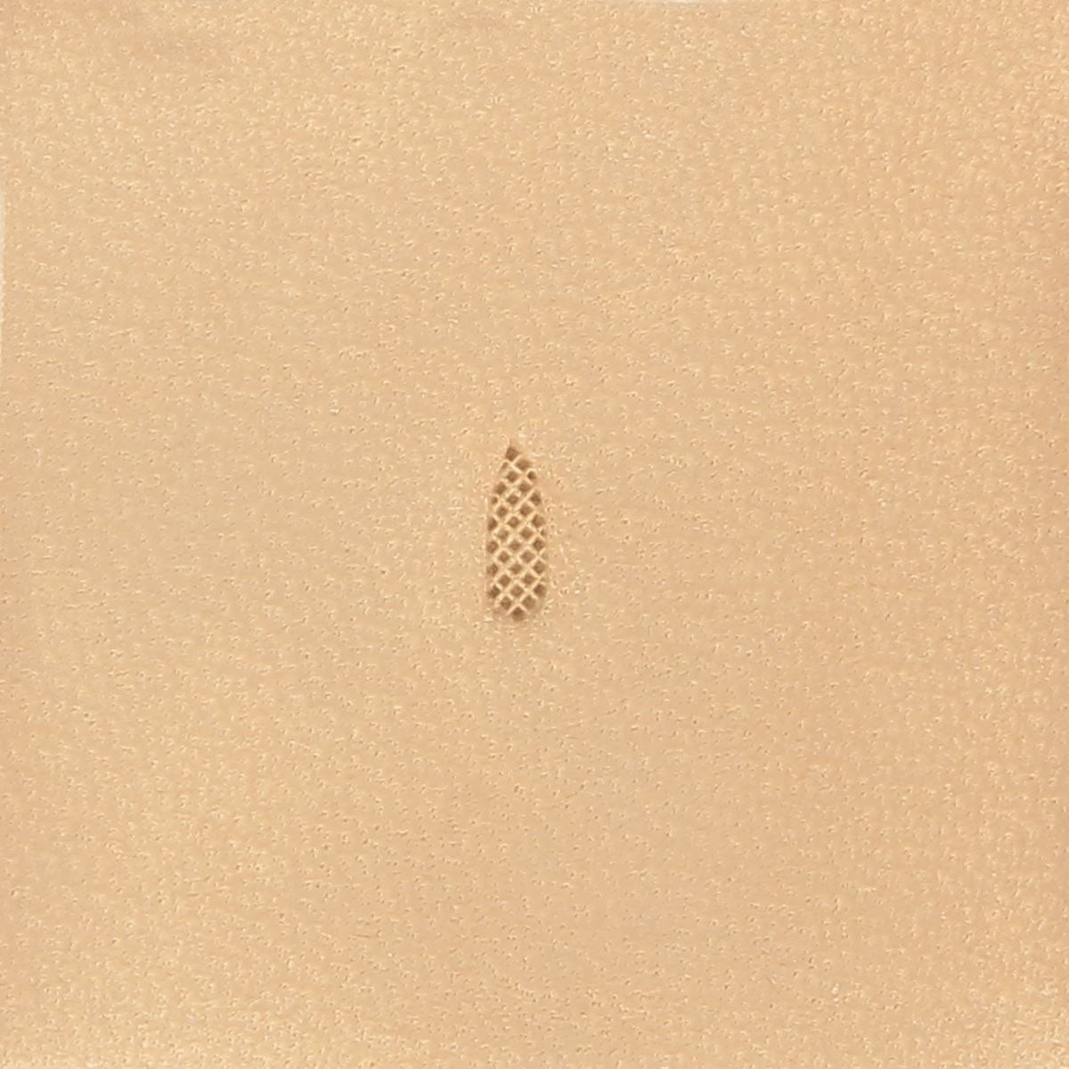 Outil Matoir sur manche Tandy Leather avec fond en grain moyen de 2,5 mm pour travaux de cuir, modèle 6104.