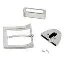 Boucles de ceinture en nickel de 40 mm, lot de 3 pièces, accessoires de bouclerie pour ceintures.