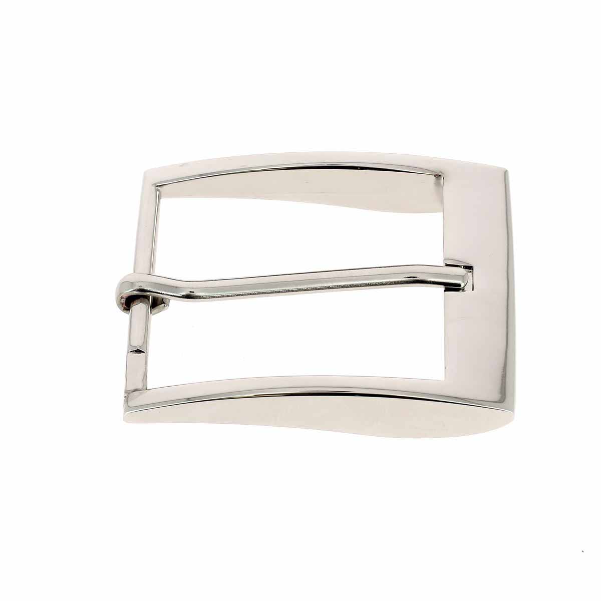 Boucle de ceinture ÉLI en métal nickelé, 40mm, pour boucle de ceinture, finition durable, accessoire de mode élégant.