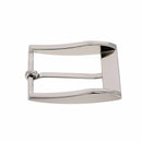 Boucle de ceinture ÉLI en nickel satiné, 35 mm, bouclerie pour ceinture en métal, finition élégante et durable.